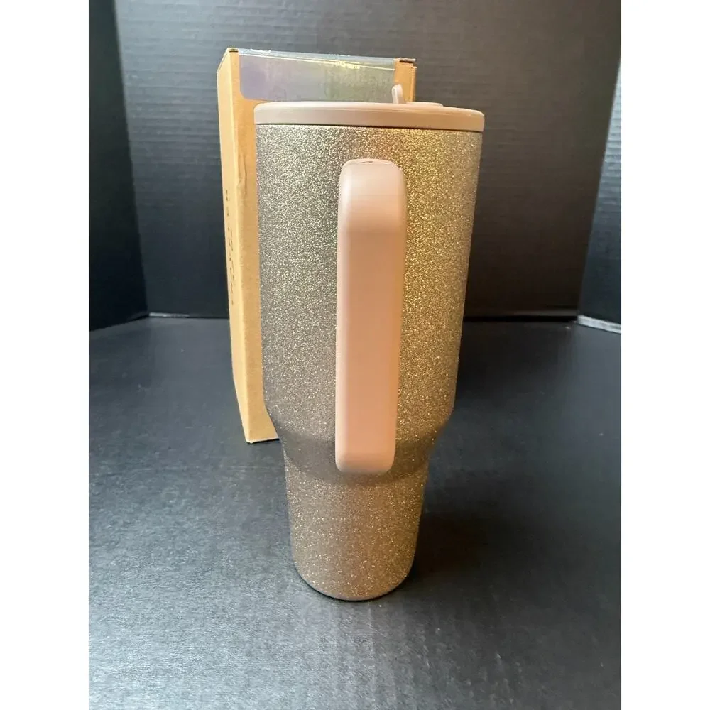 Hydrojug MIST 32oz NWT Birthday Gold Glitter Shimmer Tumbler Limited Edition